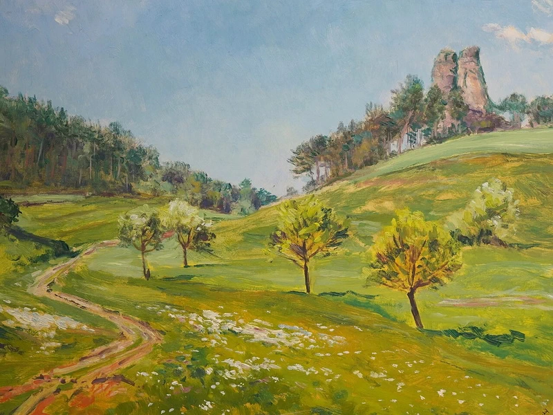 1866-František Kaván - Paesaggio di Vítanov